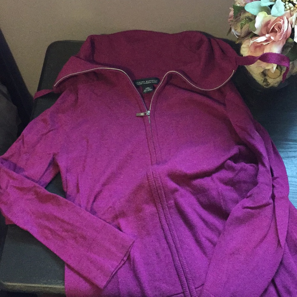 Cashmere blend Zip up